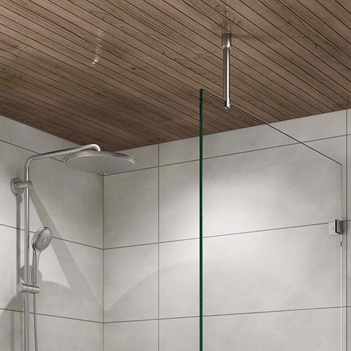 Round vertical glass support bar kit (610mm glass x Ø19mm) Aspire Glass